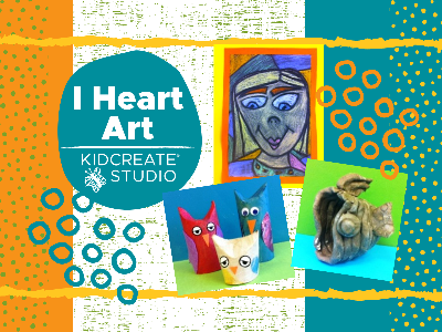 Kidcreate Studio - Johns Creek. I Heart Art- Weekly Class (4-9Y)